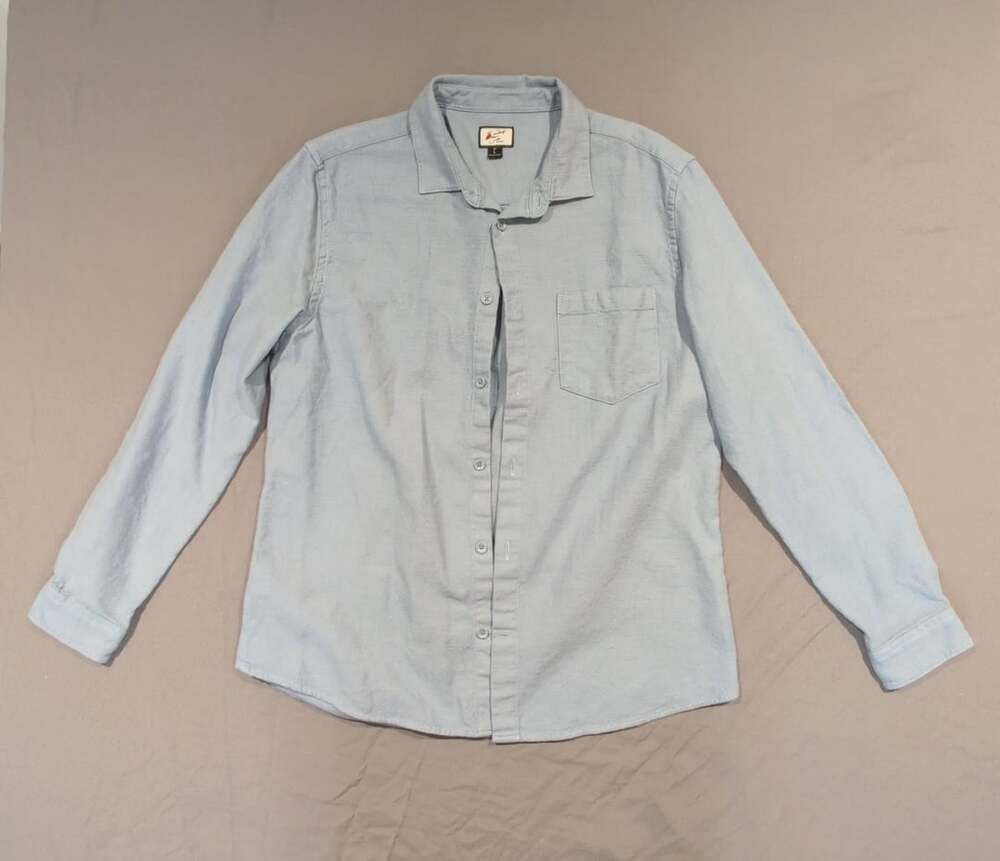 Sunday Joe Malibu Light Blue Long Sleeve Button-Down Shirt